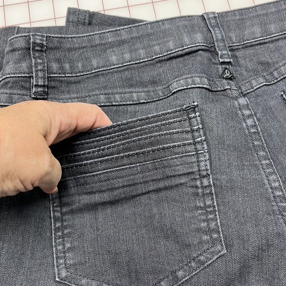 PRANA Jada Grey/Charcoal Demin 5 Pocket Straight Leg Organic Cotton Jean SZ 8/29 - Picture 6 of 16